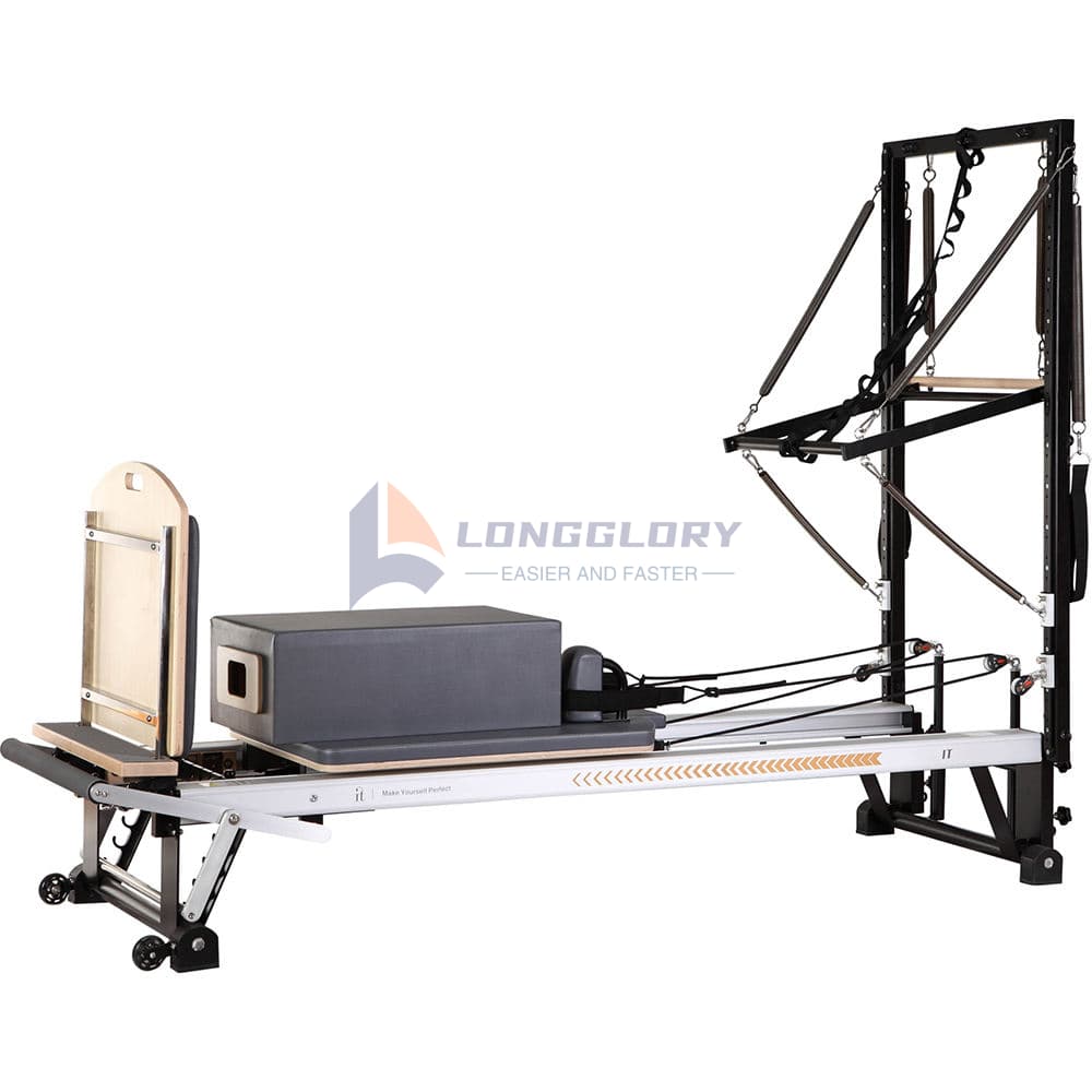 Αλουμίνιο Pilates Reformer με μισό πύργο