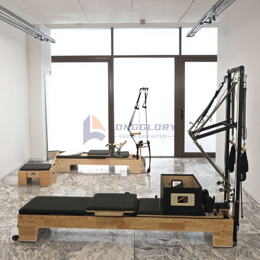 Oak Wood Pilates μηχανή με πύργο